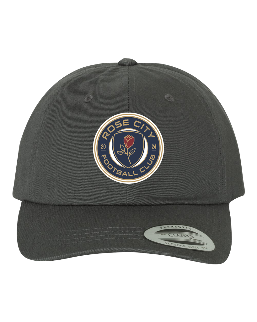 Rose City Football Club Adult Low-Profile Cotton Twill Cap with Embroidered Logo