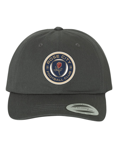Rose City Football Club Adult Low-Profile Cotton Twill Cap with Embroidered Logo