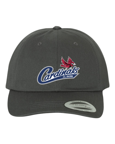 J.L. Dunn Adult Low-Profile Cotton Twill Cap with Embroidered Logo