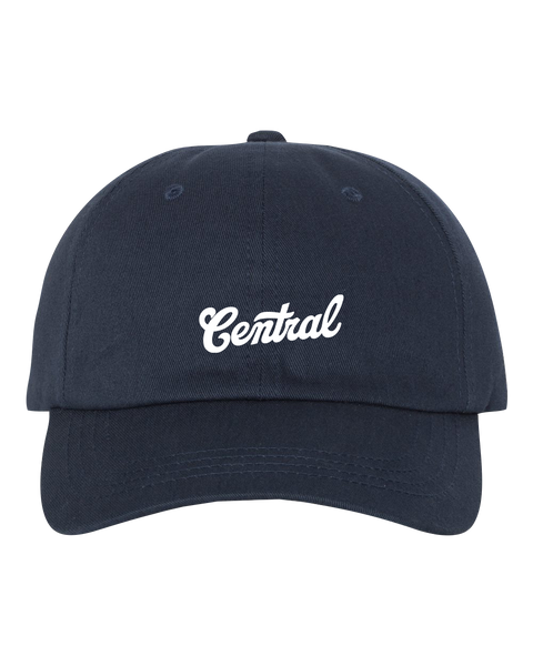 Central Adult Low-Profile Cotton Twill Cap with Embroidered Logo
