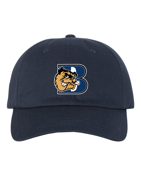 General Brock 'B' Adult Low-Profile Cotton Twill Cap with Embroidered Logo