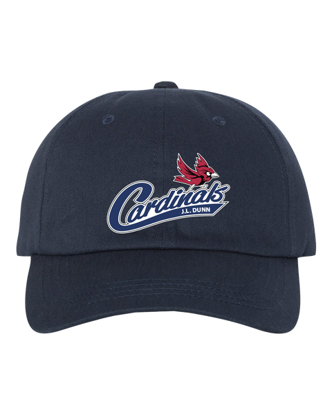J.L. Dunn Adult Low-Profile Cotton Twill Cap with Embroidered Logo