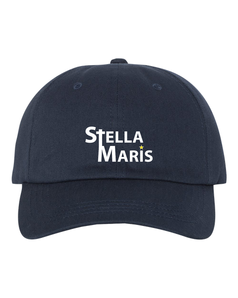 Stella Maris Adult Low-Profile Cotton Twill Cap with Embroidered Logo