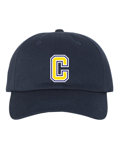 Central Baseball Adult Low-Profile Cotton Twill Cap with Embroidered Logo