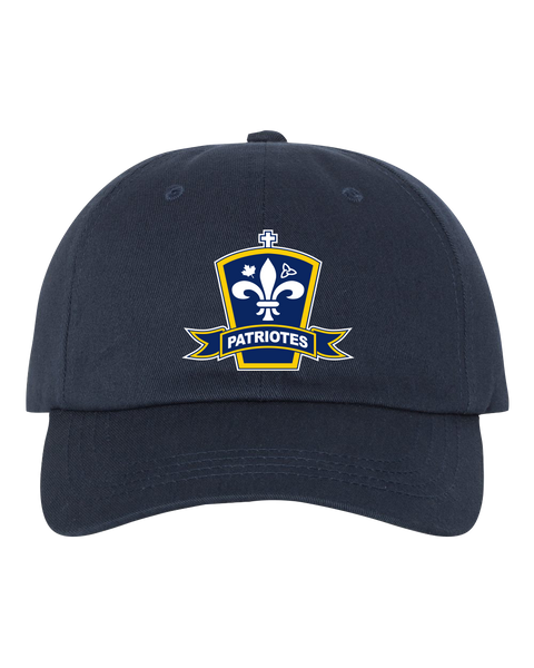 Patriotes Adult Low-Profile Cotton Twill Cap with Embroidered Logo