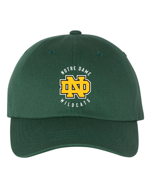 Wildcats Adult Low-Profile Cotton Twill Cap with Embroidered Logo
