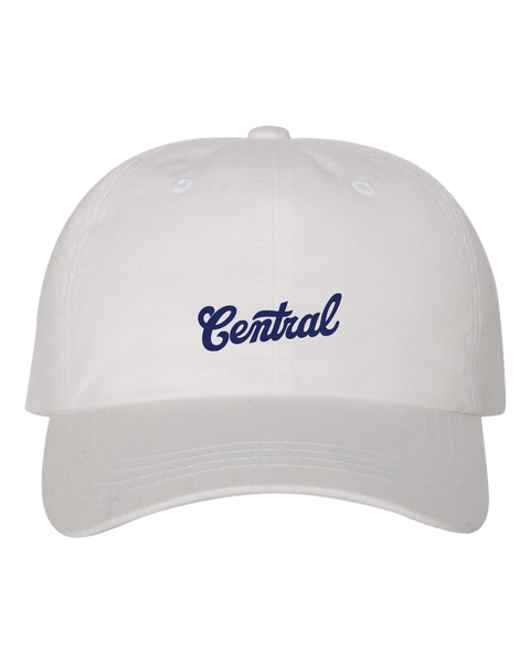 Central Adult Low-Profile Cotton Twill Cap with Embroidered Logo