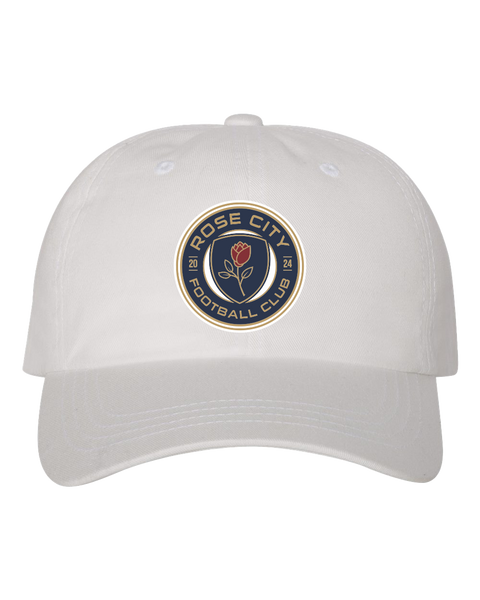 Rose City Football Club Adult Low-Profile Cotton Twill Cap with Embroidered Logo