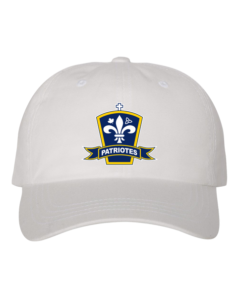 Patriotes Adult Low-Profile Cotton Twill Cap with Embroidered Logo