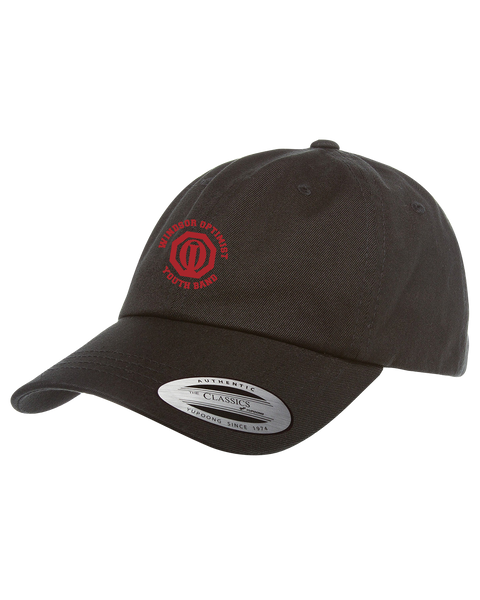 Windsor Optimist Band Adult Low-Profile Cotton Twill Cap Embroidered Logo