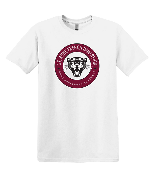 St. Anne French Immersion Staff Adult Softstyle T-Shirt with Printed Logo