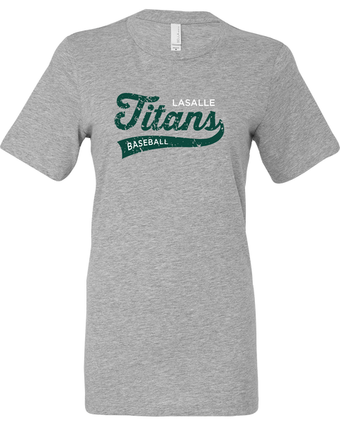 LaSalle Titans Ladies Relaxed Short-Sleeve T-Shirt with Printed Logo