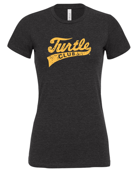Turtle Club Ladies Relaxed Short-Sleeve T-Shirt with Printed Logo