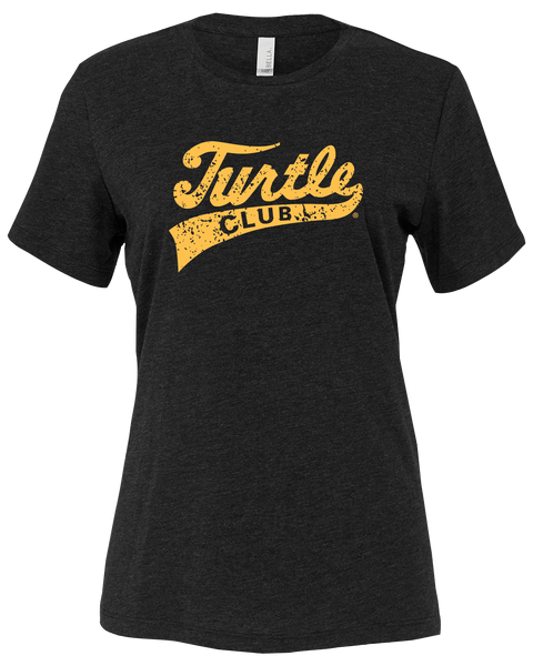 Turtle Club Ladies Relaxed Short-Sleeve T-Shirt with Printed Logo
