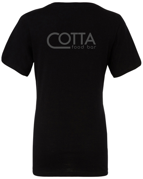 Cotta Ladies Jersey V-Neck Tee with Printed Logo