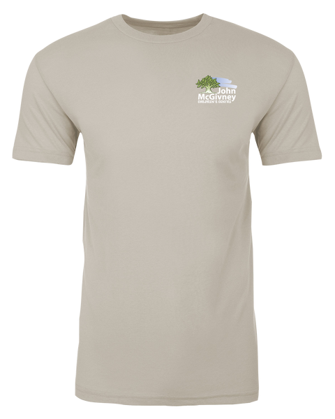 John McGivney Adult T-Shirt with Printed Logo