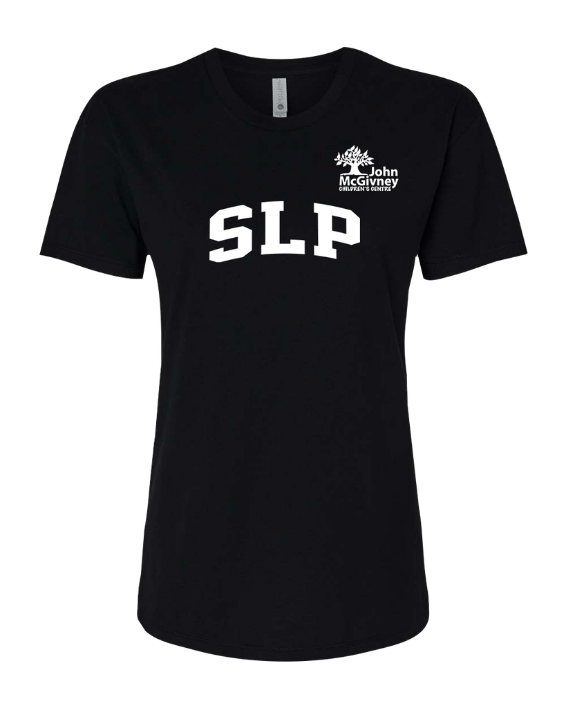 "SLP" John McGivney Ladies Relaxed Tshirt with Printed Logo