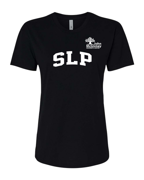 "SLP" John McGivney Ladies Relaxed Tshirt with Printed Logo