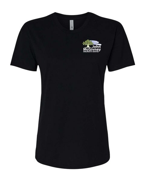John McGivney Ladies Relaxed Tshirt with Printed Logo
