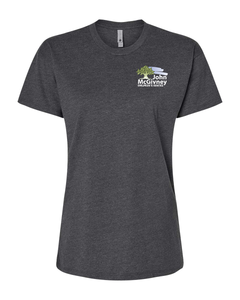 John McGivney Ladies Relaxed Tshirt with Printed Logo
