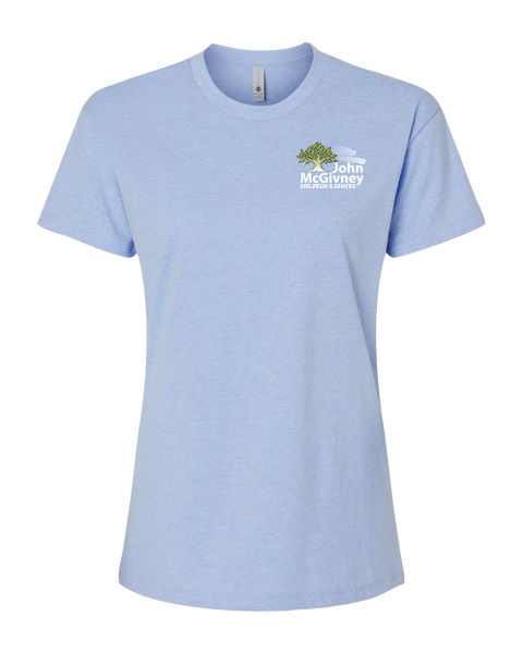 John McGivney Ladies Relaxed Tshirt with Printed Logo
