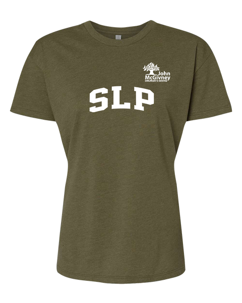 "SLP" John McGivney Ladies Relaxed Tshirt with Printed Logo