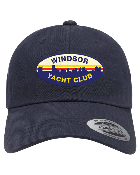 Windsor Yacht Club Skyline Adult Retro Trucker Cap with Embroidered Logo