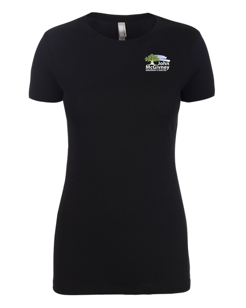 John McGivney Ladies T-Shirt with Printed Logo