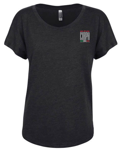 CIBPA Toronto Ladies Triblend Dolman T-Shirt with Printed Logo