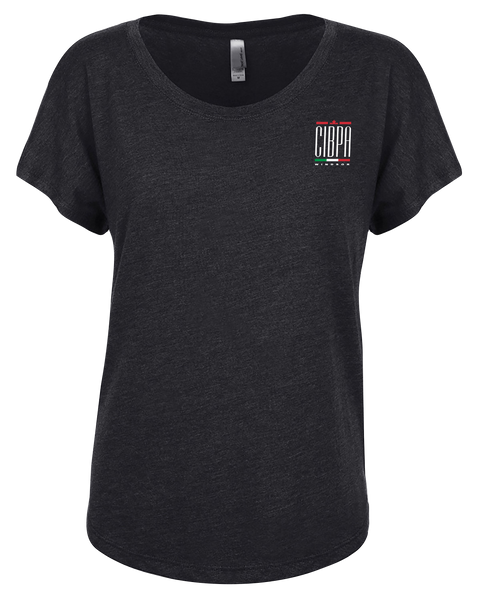 CIBPA Windsor Ladies Triblend Dolman T-Shirt with Printed Logo