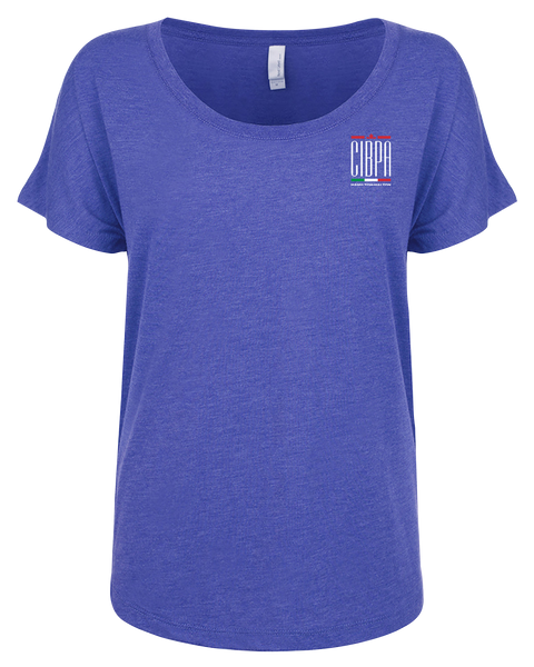 CIBPA Hamilton-Halton Ladies Triblend Dolman T-Shirt with Printed Logo
