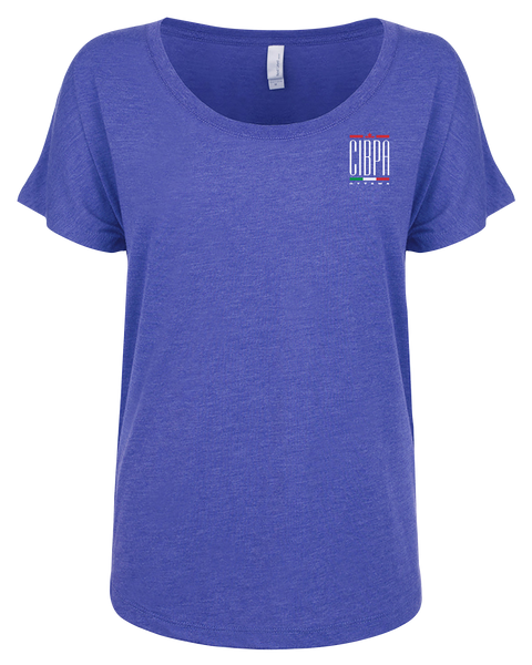 CIBPA Ottawa Ladies Triblend Dolman T-Shirt with Printed Logo