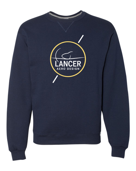 Lancer Aero Design Unisex Dri-Power Crewneck Sweatshirt Printed Logo