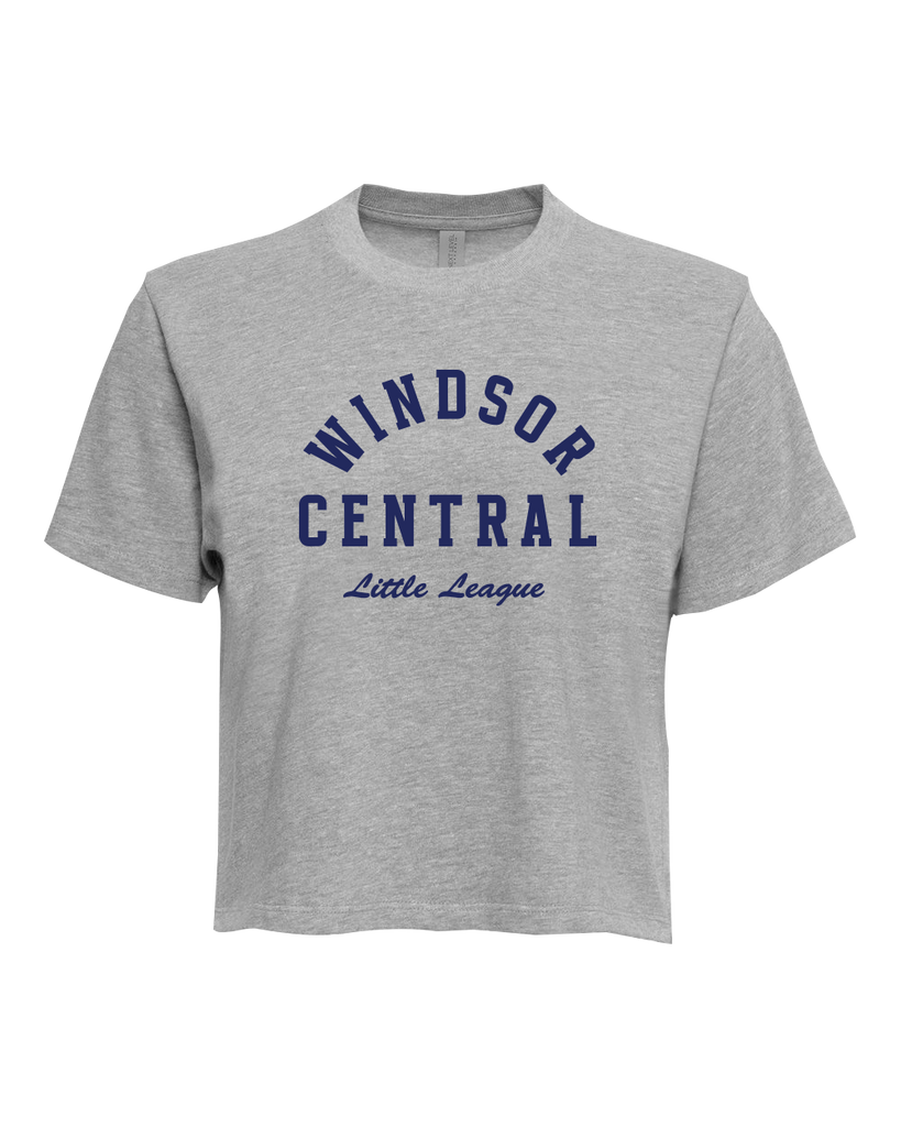"Windsor Central Little League" LadiesHeavyweight Boxy T-Shirt with Printed Logo