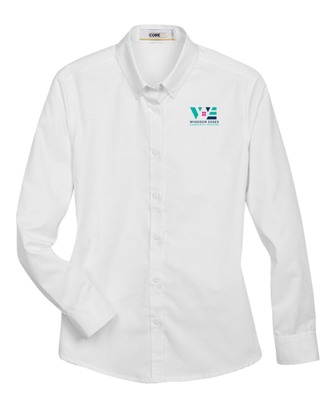 Windsor Essex Community Housing Ladies Long-Sleeve Twill Shirt with Embroidered Logo