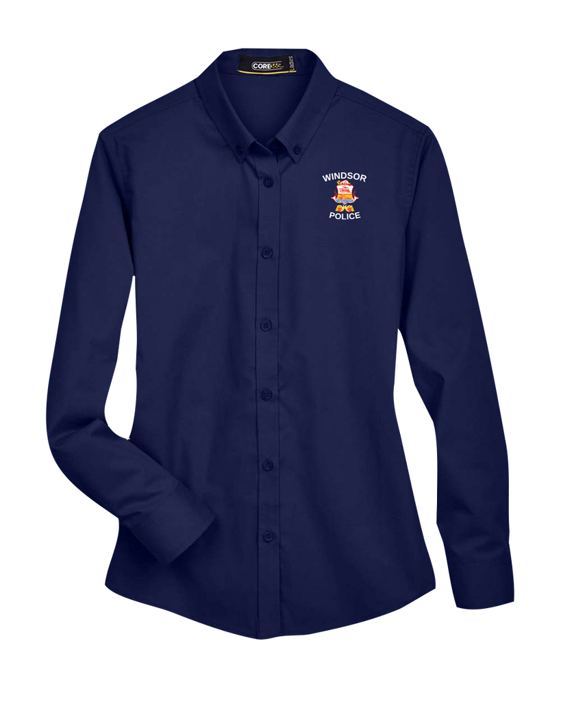 Windsor Police Ladies' Operate Twill Button Shirt with Embroidered Logo