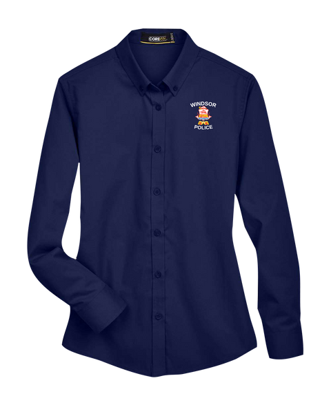 Windsor Police Ladies' Operate Twill Button Shirt with Embroidered Logo