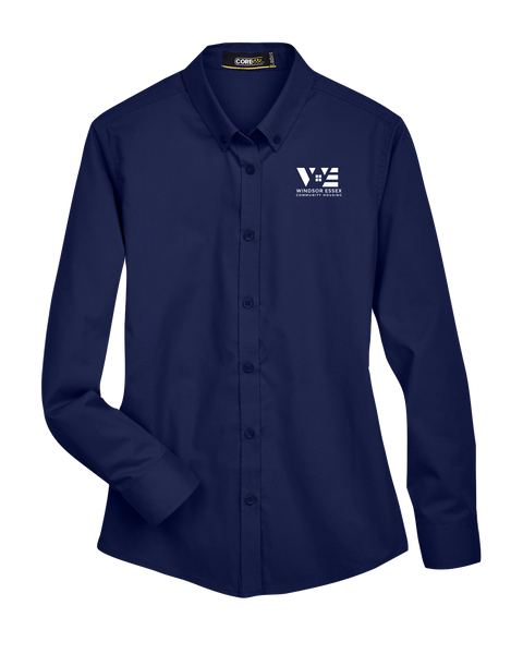 Windsor Essex Community Housing Ladies Long-Sleeve Twill Shirt with Embroidered Logo