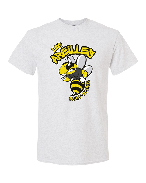 Les Abeilles Saint-Michel Adult DryBlend T-Shirt with Printed Logo