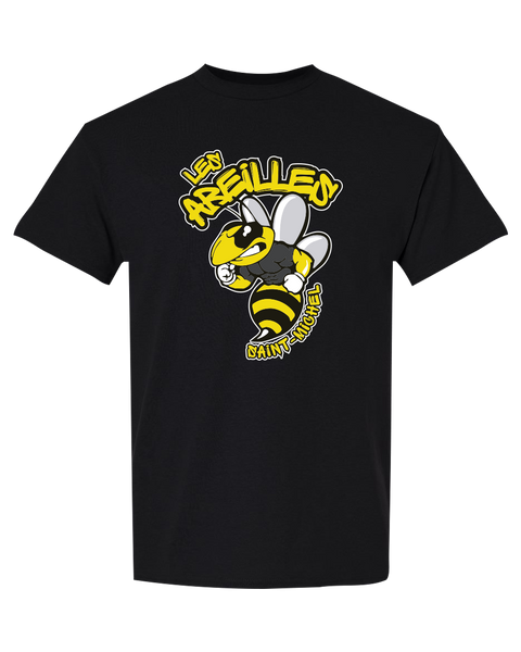 Les Abeilles Saint-Michel Adult DryBlend T-Shirt with Printed Logo