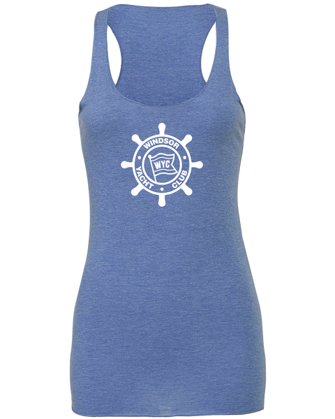 Windsor Yacht Club Ladies Dri-Fit Racerback Tank Top with Printed Logo