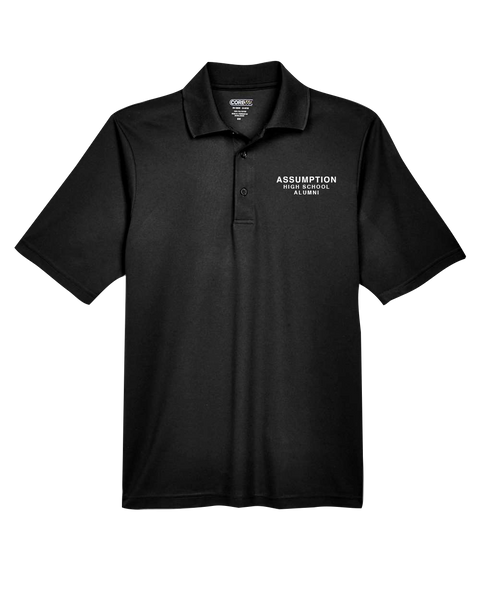 Assumption High School Alumni Mens' Performance Polo with Embroidered Logo
