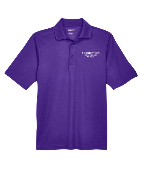 Assumption High School Alumni Mens' Performance Polo with Embroidered Logo