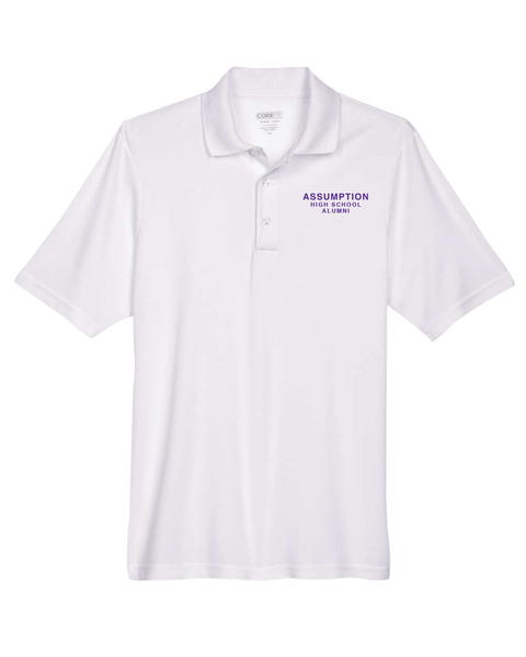 Assumption High School Alumni Mens' Performance Polo with Embroidered Logo