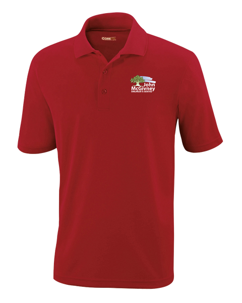 John McGivney Adult Performance Piqué Polo with Embroidered Logo