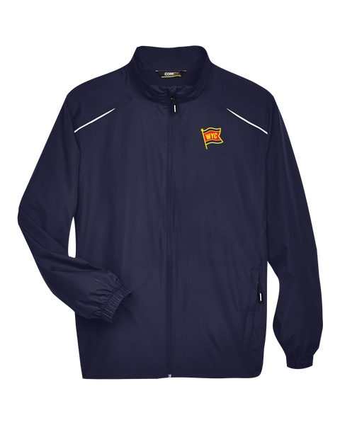 Windsor Yacht Club Mens Techno Lite Motivate Unlined Lightweight Jacket with Left Chest Embroidered Logo