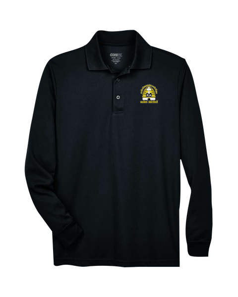 École Élémentaire Catholique Saint-Michel Adult Performance Long Sleeve Polo with Embroidered Logo