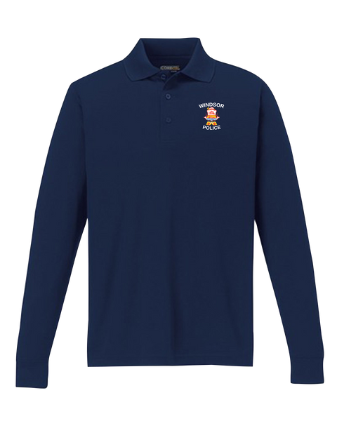 Windsor Police Adult Long-Sleeve Polo with Embroidered Logo