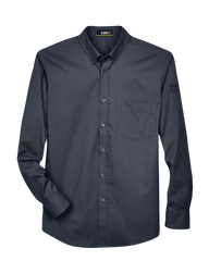 Motor City Community Credit Union Mens Long-Sleeve Twill Shirt with Printed Logo