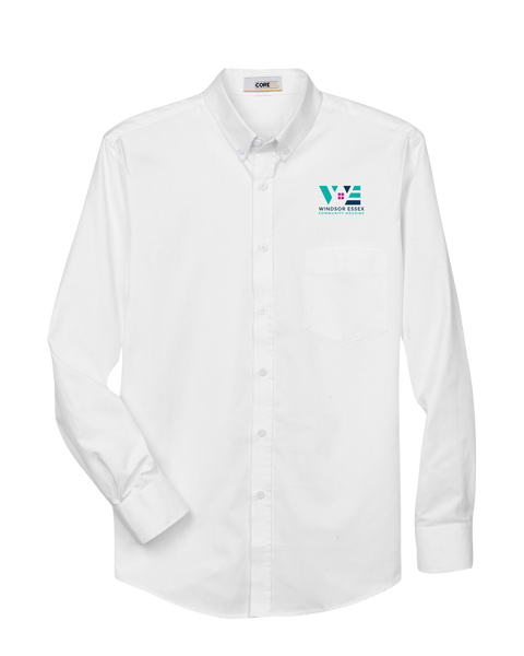 Windsor Essex Community Housing Mens Long-Sleeve Twill Shirt with Embroidered Logo